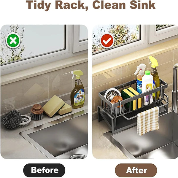 Countertop Sink Organizer Steel Rack